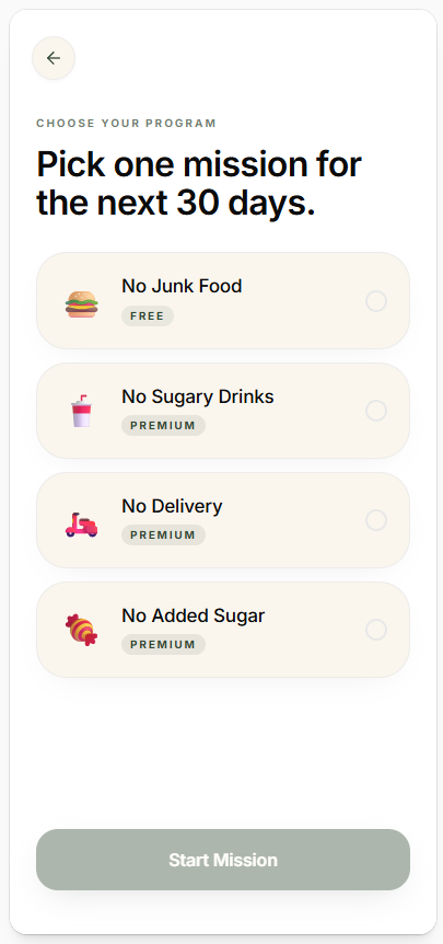 Choose your program